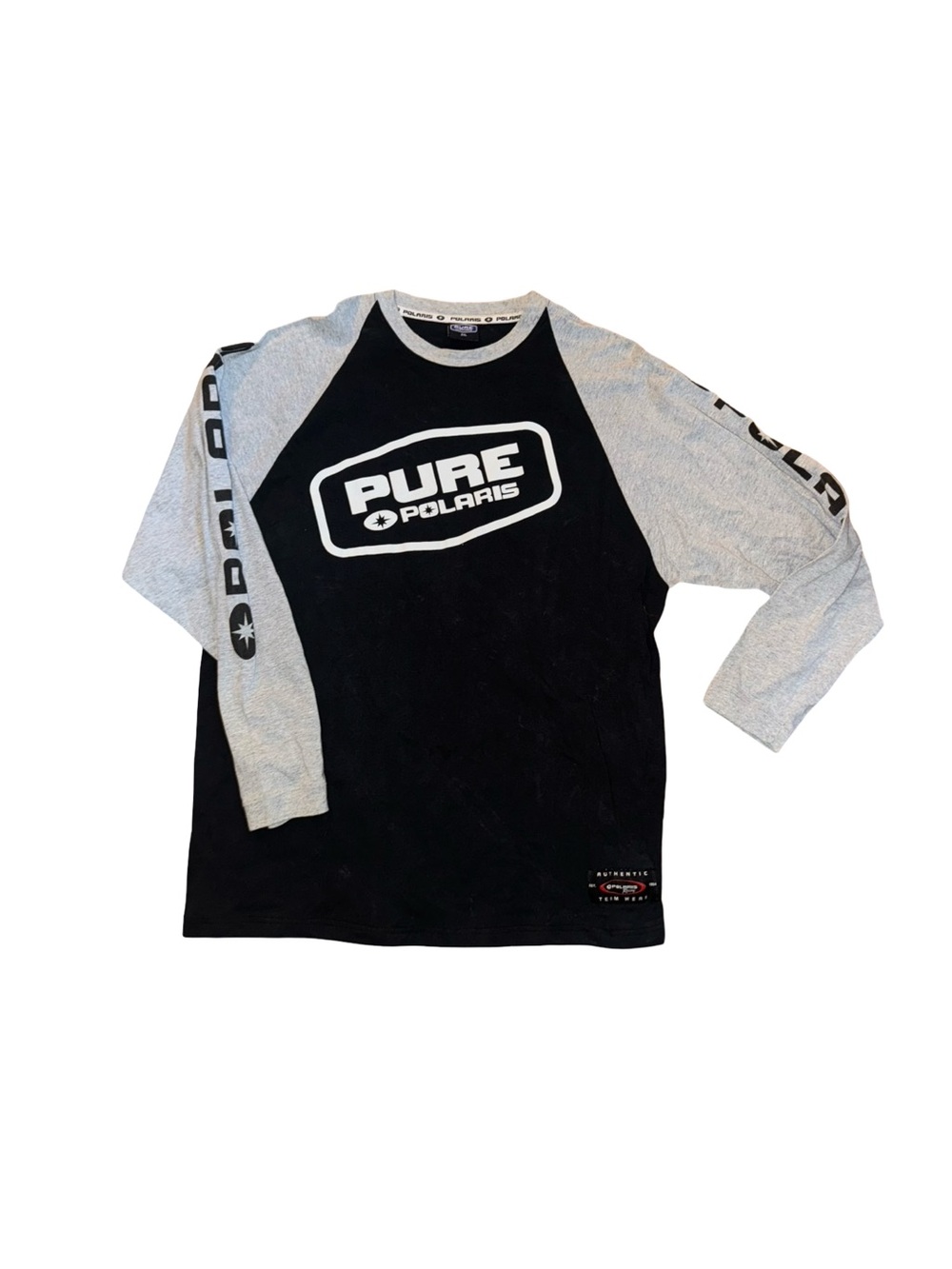 Vtg Y2K Pure Polaris Long Sleeve Logo T-Shirt Sz 2XL XXL Off Roading SnowMobile